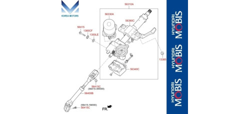 mobis column steering kia morning picanto 2017-20